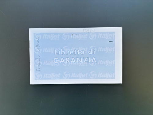 Libretto manutenzione italjet - libretto,