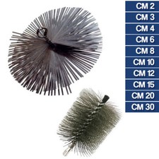 SCOVOLO IN FERRO PER PULIZIA TUBI CANNA FUMARIA STUFE CAMINI TERMOCAMINI 23465V