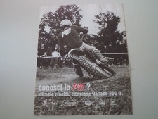 advertising Pubblicità 1977 MOTO TGM 250 CROSS e MICHELE RINALDI