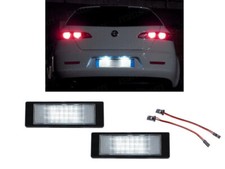 Plafoniere Luci Targa 18 LED 6000K ALFA ROMEO 156 159 TUTTE - No Check Error -