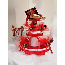 Bomboniere per laurea - Torta con tocco e pergamena - complete di confetti