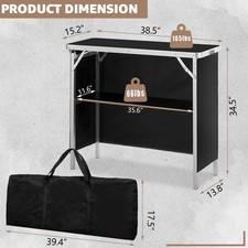 Foldable Mobile Bar 38.5" -