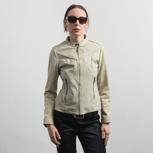 Giacca moto pelle invecchiata - giacca,