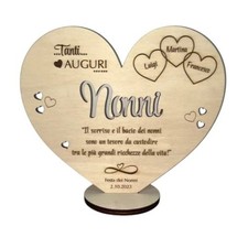 Targa a forma di cuore incisa