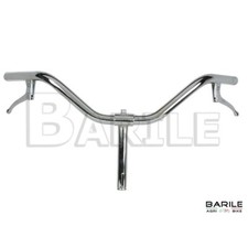Manubrio PARMA ACCIAIO CROMATO Bici Torino - Sport - Olanda - City Bike Con Leve