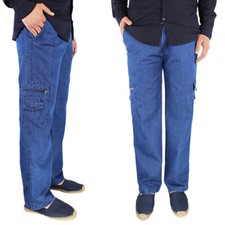 Jeans Uomo Comodo Pantalone