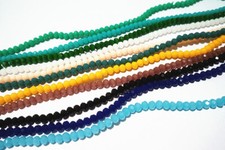 1filo/130pz perline in vetro / mezzo cristallo sfaccettato forma cipolla 3x2mm 