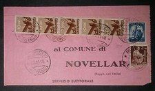 Italia 1948 - Modello a stampa con 10 c. Democratica, ultimo mese d'uso!