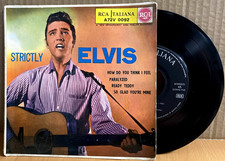 ELVIS PRESLEY 45RPM RCA ITALIANA A72V0092 PARALYZED READY TEDDY