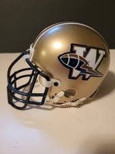 WINNIPEG BOMBER BLU CALCIO VINTAGE MINI CASCO MASCHERA METALLO