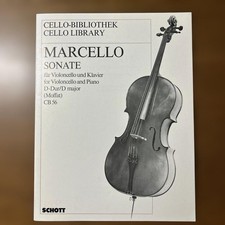 Marcello Sonata in D Major CB 56 cello score