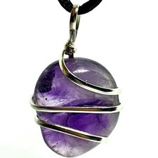 Collana con ciondolo ametista