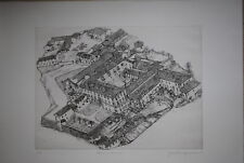 ACQUAFORTE ORIGINALE DI FRANCHINA TRESOLDI "ABBAZIA DI MORIMONDO" 1993