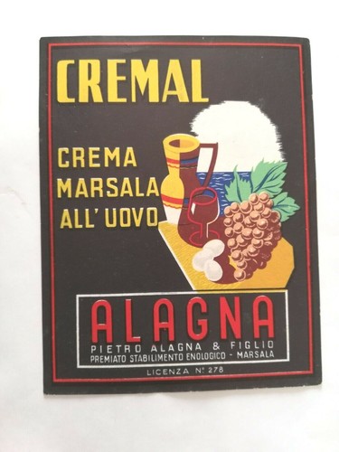 Etichetta liquore cremal - etichetta,