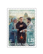 2024 Vaticano - 150° anniversario della Farmacia Vaticana singolo nuovo MNH**