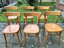 Lotto Di 6 Sedie In Legno Anni 60