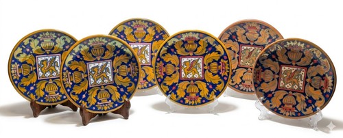 Set piatti maiolica a - maiolica,
