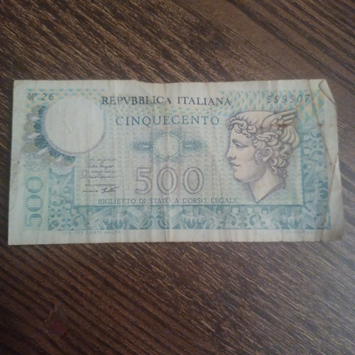 500 lire carta - 500,