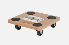 Carrello pedana Multiuso Legno cm. 29 X29 con Ruote Ø 50 mm . Portata 200 kg .