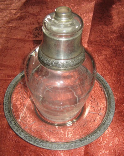Vaso piatto in cristallo - piatto,