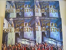 4 LP 10" GIUSEPPE VERDI - LA FORZA DEL DESTINO - LE GRANDI OPERE LIRICHE FABBRI 