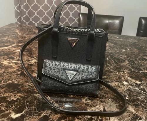 Guess handbag and wallet - and,
