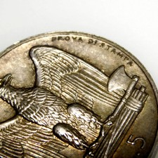 Regno d'Italia - Vittorio Emanuele III - Prova di Stampa 5 Lire 1926 - FDC Patin