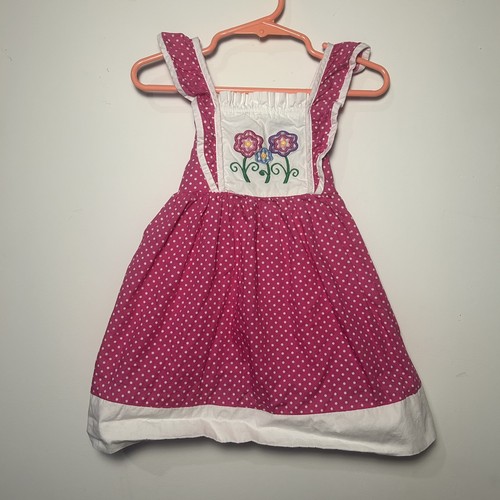 Prendisole pinafore rosa fiore - prendisole,
