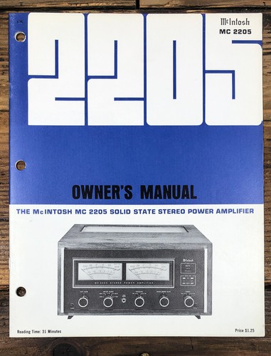 Mcintosh 2205 - 2205, mc-2205