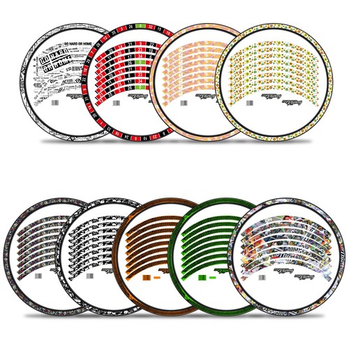 Set adesivi cerchi bici mtb - adesivi,