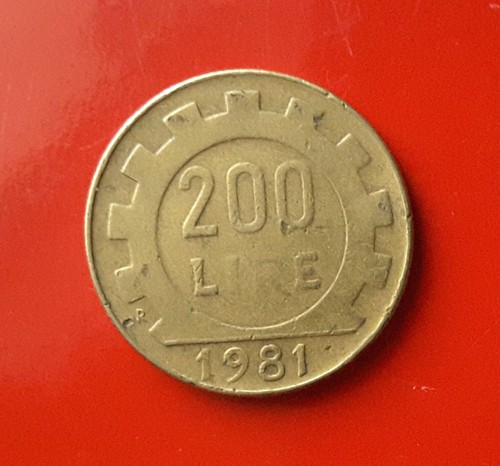 200 lire 1981 errore lettere - -,