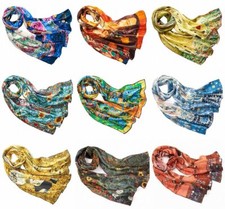 sciarpa lunga donna seta 100%