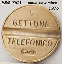1976 GETTONE TELEFONICO ESM 7611 in gettoni da telefono di raro token METALLO #