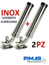 2 PORTACANNA IN ACCIAIO INOX