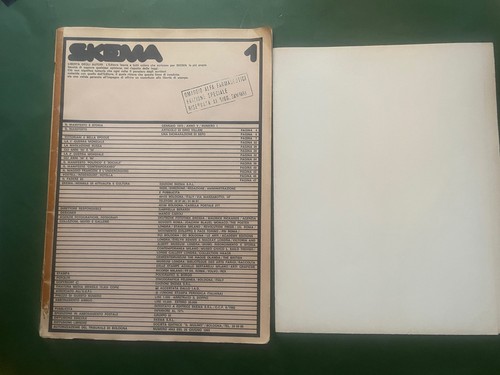 Rivista skema anno - rivista, 1