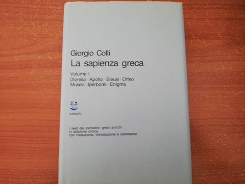 Sapienza greca - la, 1)