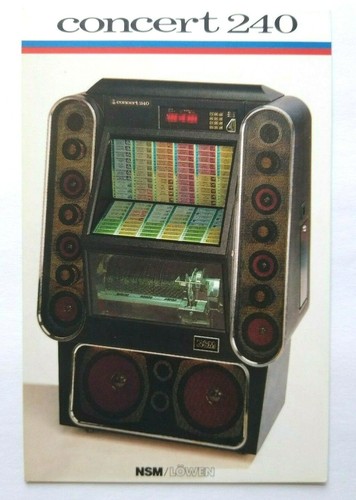 Cartolina jukebox concerto 240 - jukebox,