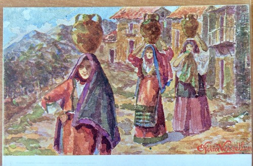 Arte sarda cartolina ofelia - sarda,