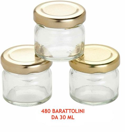 480 barattoli vasetti vetro - barattoli,