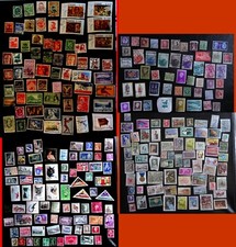 OCCASIONE REGALO BLOCCO FRANCOBOLLI  ITALIANI E  STRANIERI USATI 