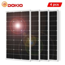 Dokio 400W 12V Pannello Solare Rigido - Balcone, Tetto, Camper,Barca