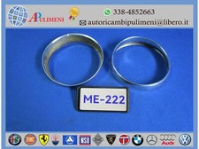 COPPIA CORNICI FARO DX SX ACCIAIO CROMATA FIAT 1100 103 58 103H EXPORT 1200 ø185