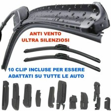 2x Spazzole Tergicristallo FLAT Anteriori OPEL CORSA C DAL 2000 AL 2012