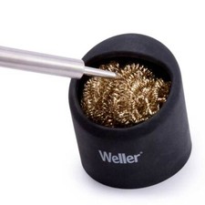Pulitore per punte saldatore professionale con paglietta in ottone Weller WLACCB