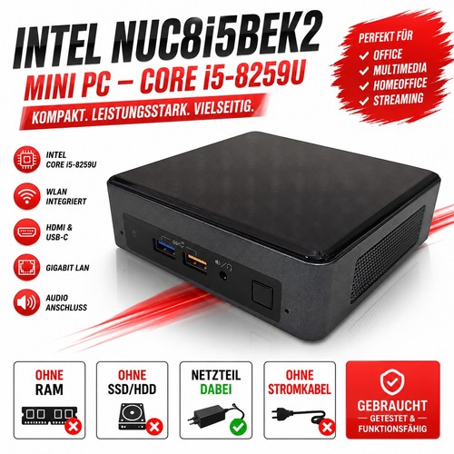 Micro intel nuc 8259u - pc, i5-8259u