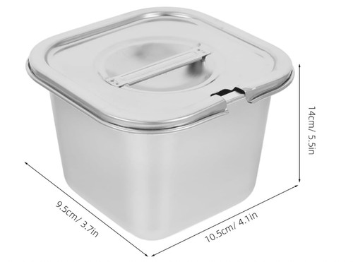Contenitore gelato acciaio - contenitore,