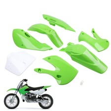 Kit parafanghi carena lavoro carrozzeria verde per Kawasaki KLX110 2000-2009 Dirt Pit Bike