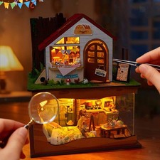 Kit fai da te per casa in miniatura, ufficio, oggetti da collezione, modello