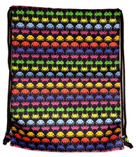 SPACE INVADERS DRAWSTRING BAG