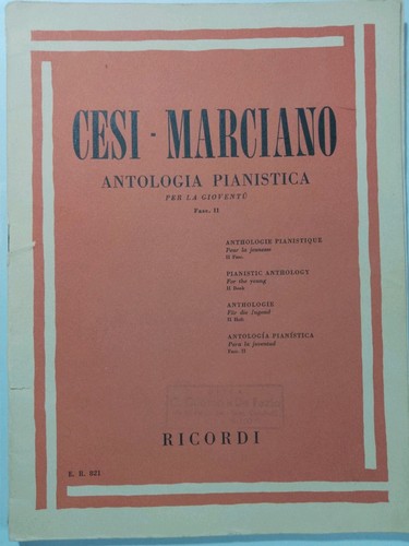 Spartito pianoforte cesi - pianoforte,